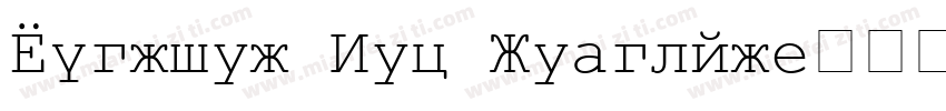 Courier New Regular字体转换